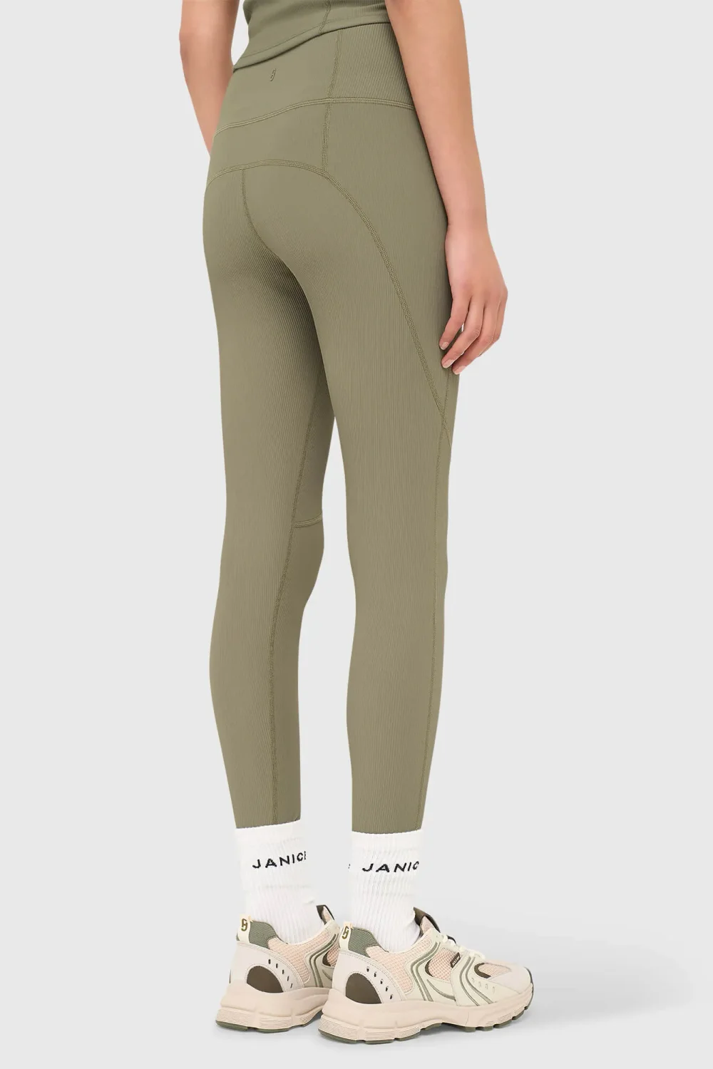 Women's Activewear Leggings, Ye Green Rib