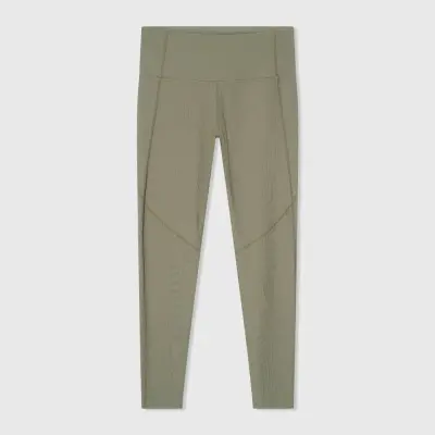Women's Activewear Leggings, Ye Green Rib