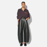 Leren Dames Broek Barrel Billy Zwart