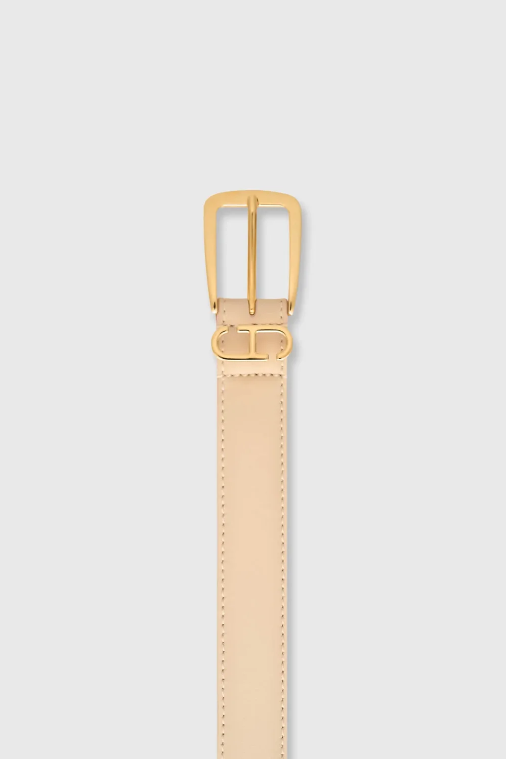 Leder-Gürtel für Damen Colby Creme
