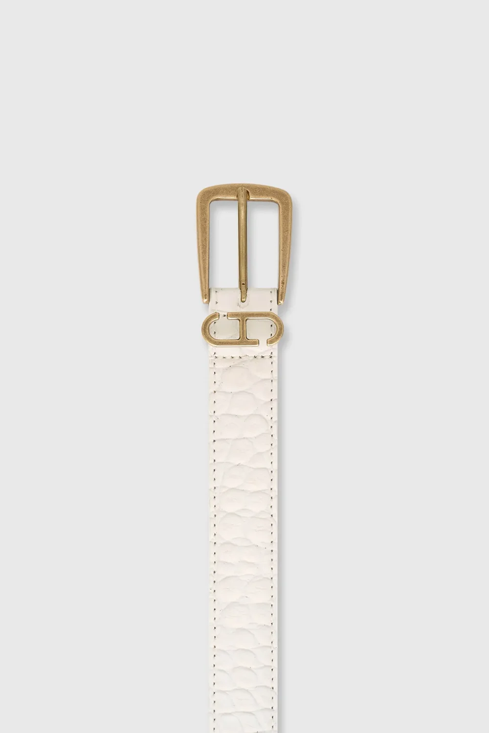 Leder-Gürtel für Damen Colby Off White