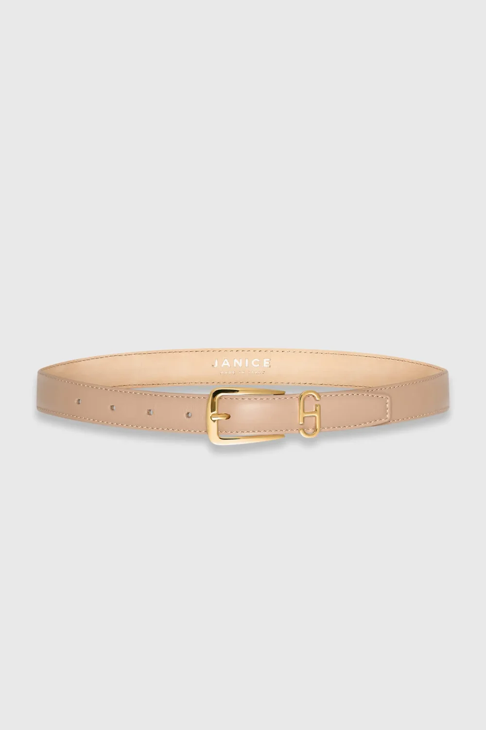 Colby Taupe Women's Leather Belt