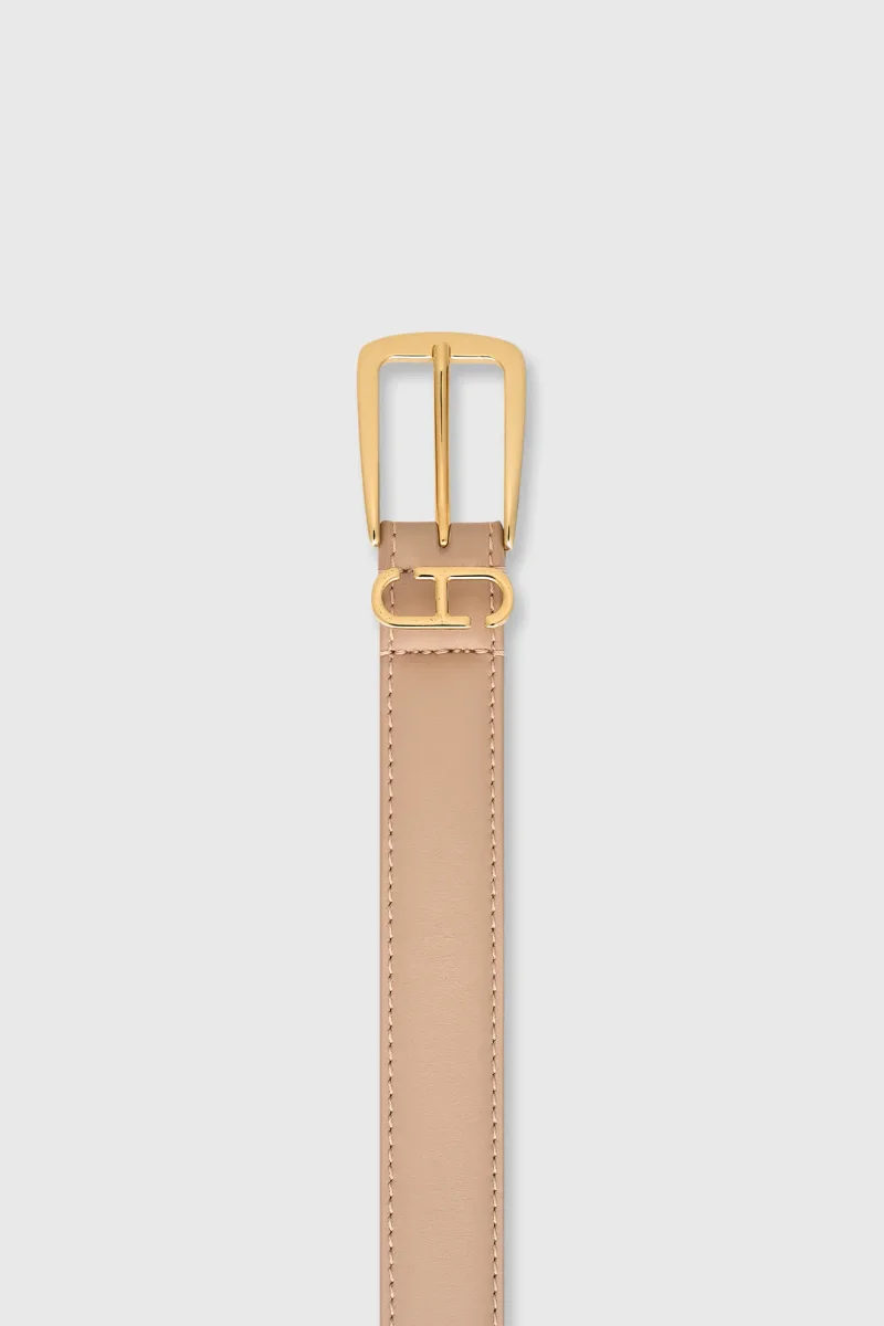 Colby Taupe Women's Leather Belt