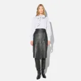 Leren Dames Rok Madden Zwart