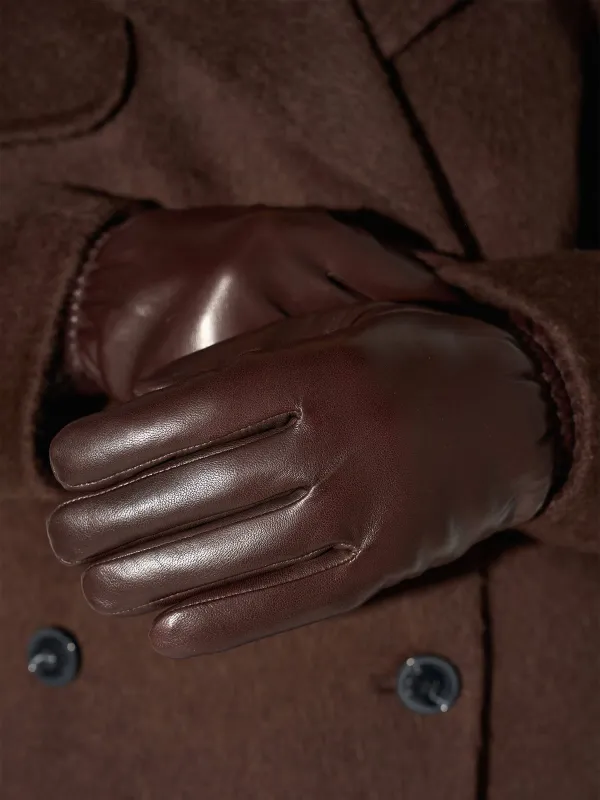 Leren Handschoenen Dames Hawk Bruin