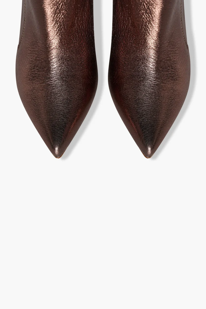 Laarsje Dames Leer Stewart Brons Metallic