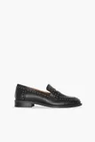 Loafer Dames Leer Studs Blake Zwart
