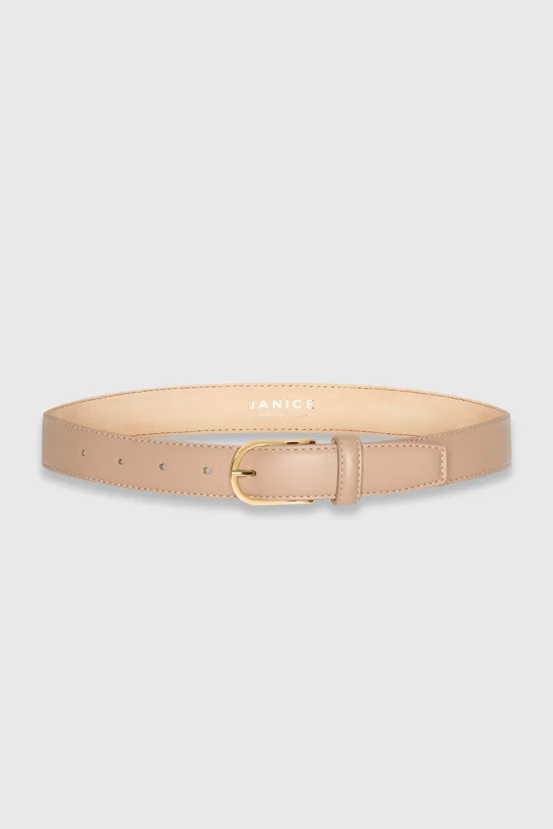 Women's Leather Belt Chase Taupe