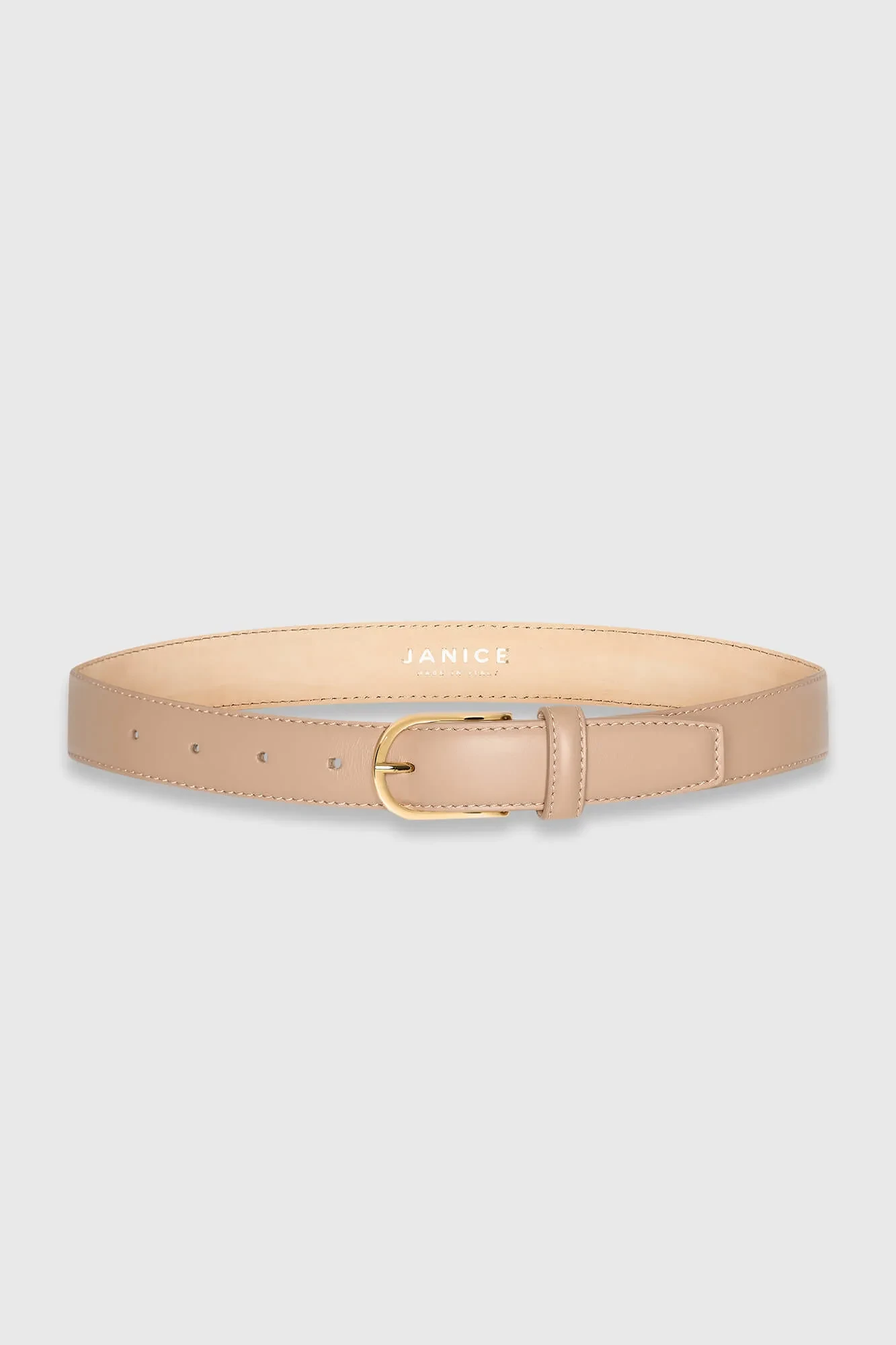 Women's Leather Belt Chase Taupe