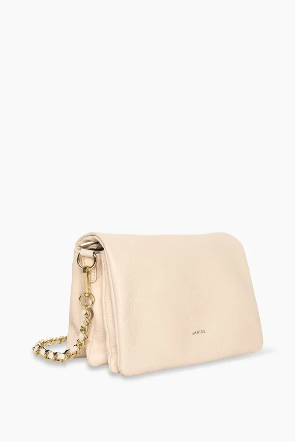 Leren Schoudertas Dames Skylar Cognac