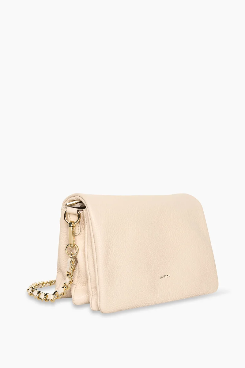 Leder-Umhängetasche für Damen Skylar Cognac