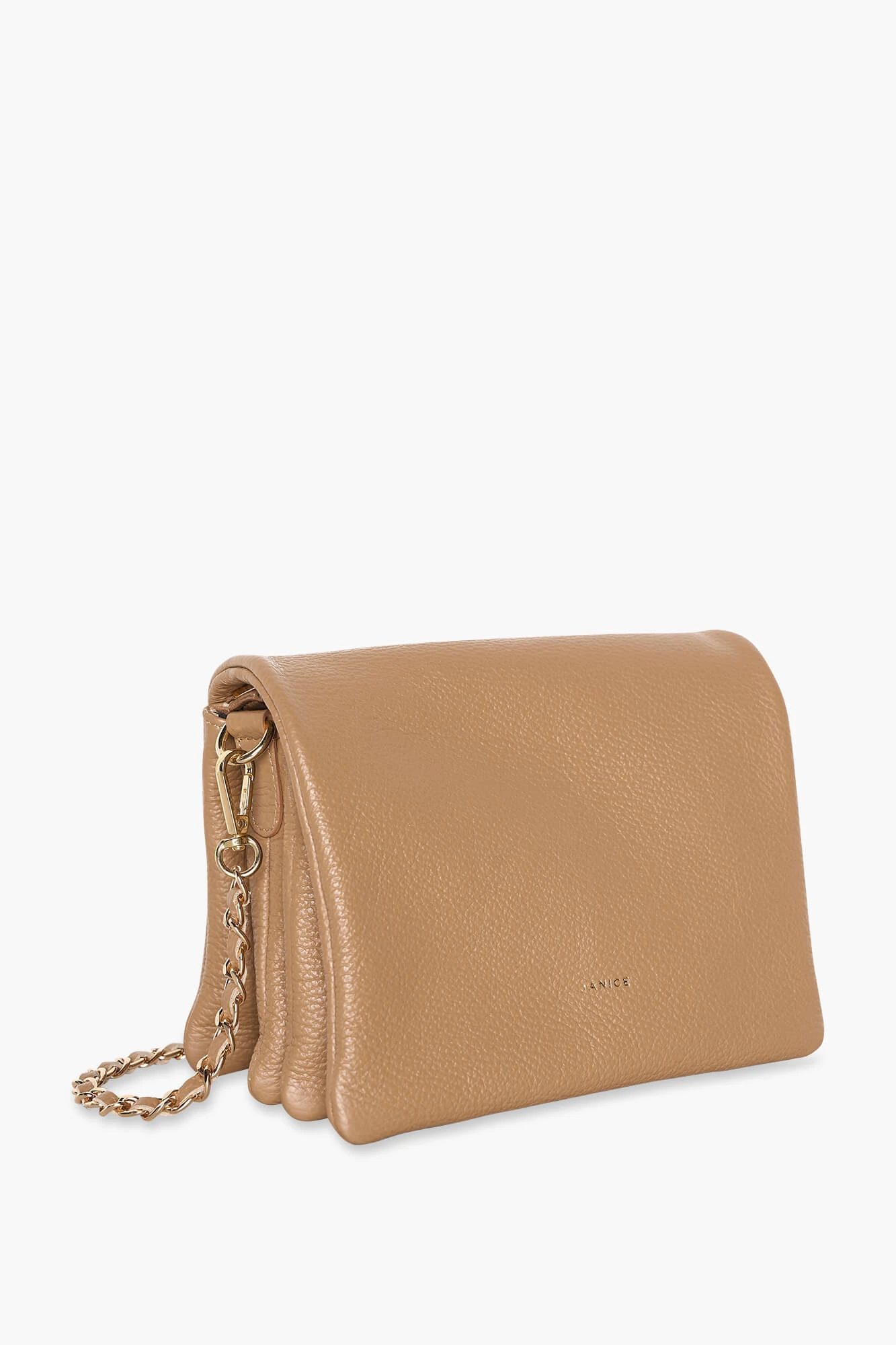 Leder-Umhängetasche für Damen Skylar Cognac