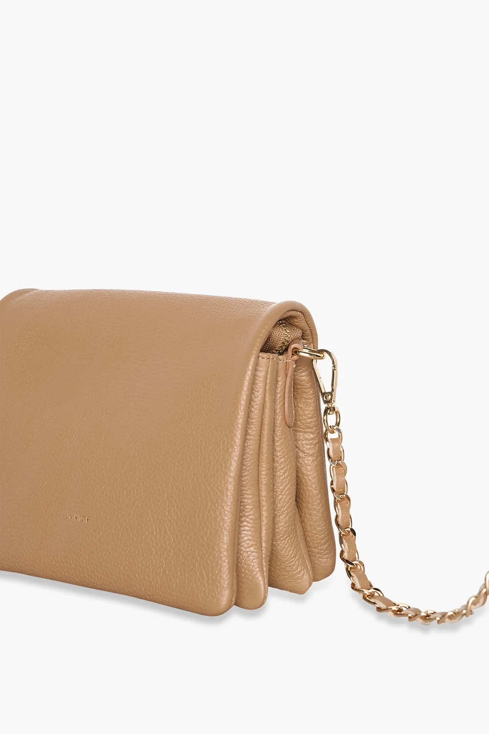 Leder-Umhängetasche für Damen Skylar Cognac