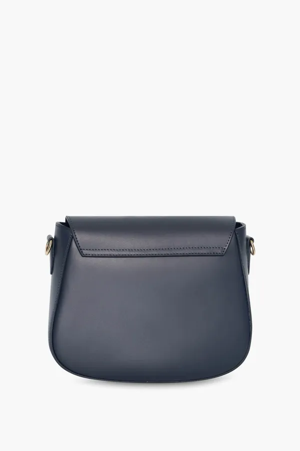 Leder-Umhängetasche für Damen von Nixon, marineblau
