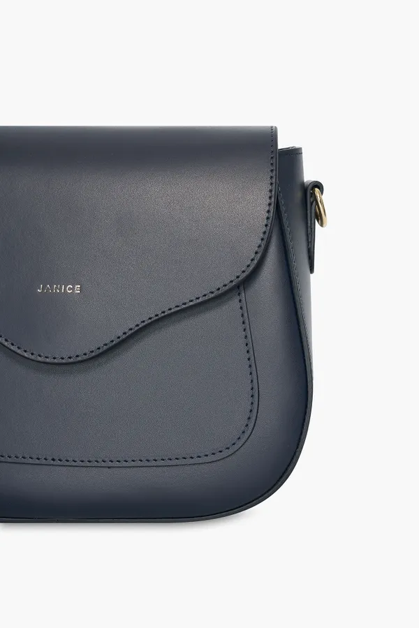 Leder-Umhängetasche für Damen von Nixon, marineblau
