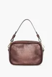 Leren Crossbody Dames Bruce Brons Metallic