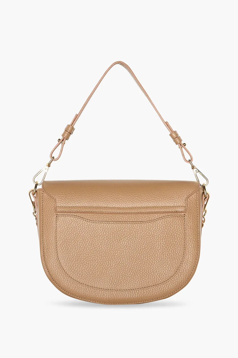 Leren Schoudertas Dames Tayler Cognac