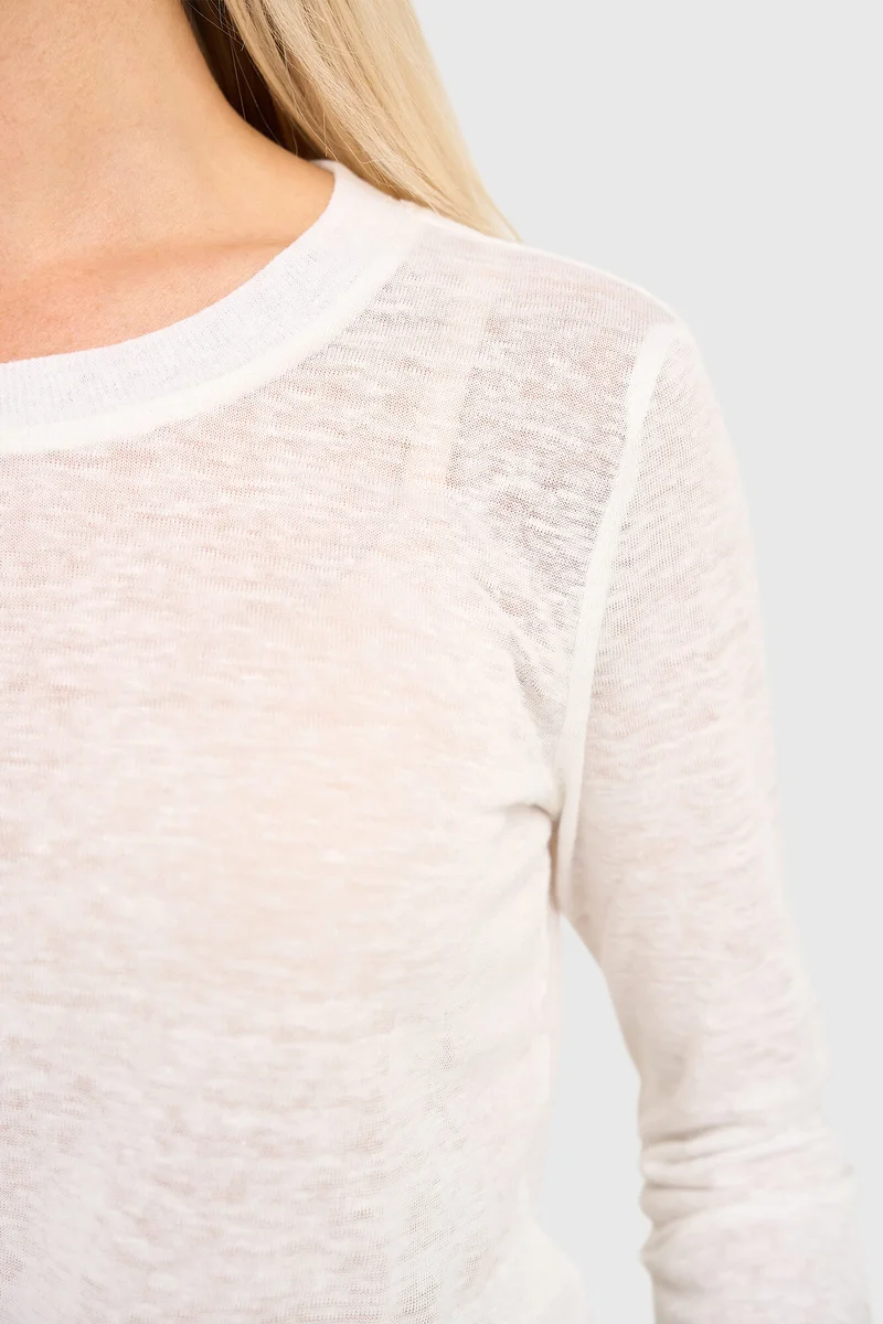 Women's Long-Sleeve Linen Shirt Ryan White
