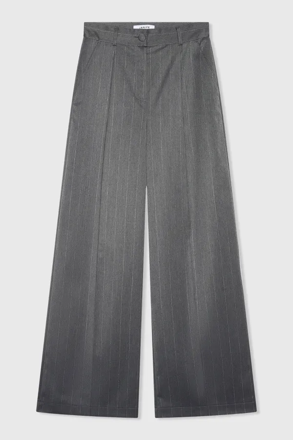 Mel Gray Stripe Lurex