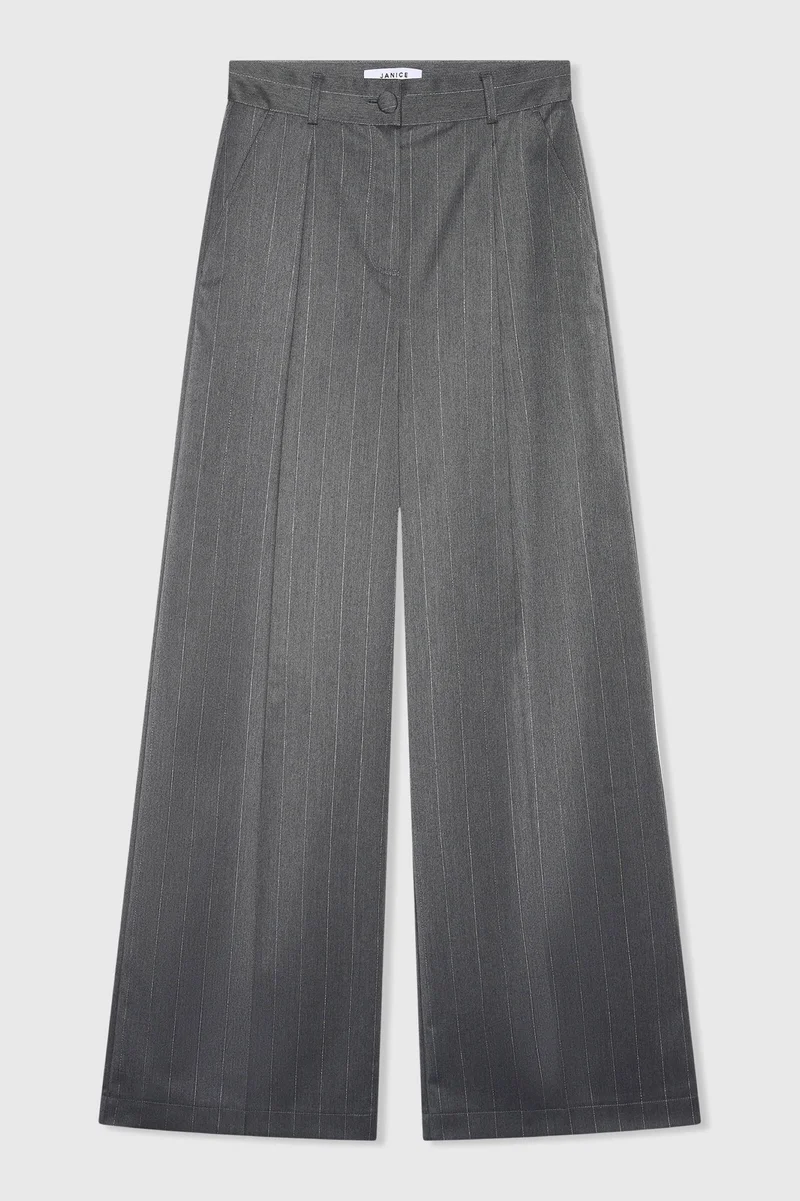 Mel Gray Stripe Lurex