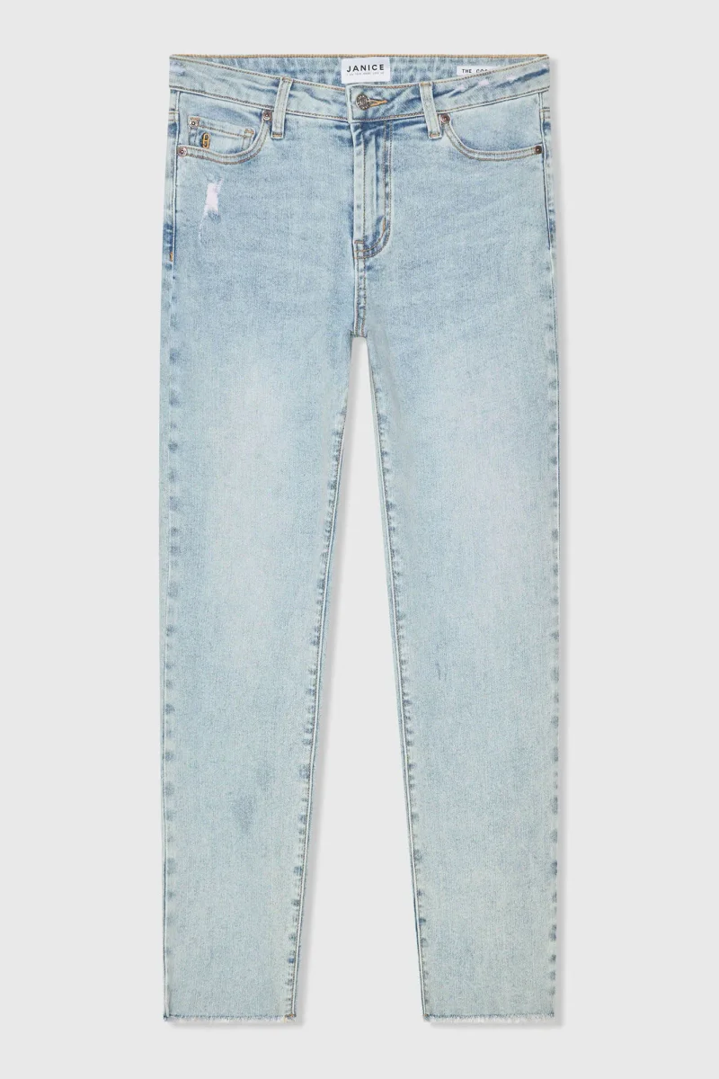 Women's Mom Jeans, Mid-Rise, Stretch, Cooper Blue, Size 565
