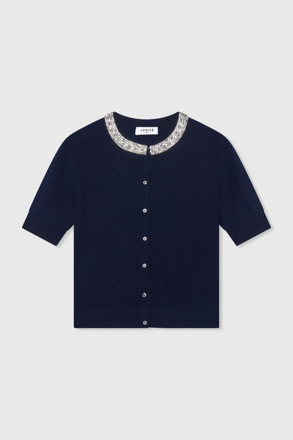 Moon Dark Blue Rhinestones