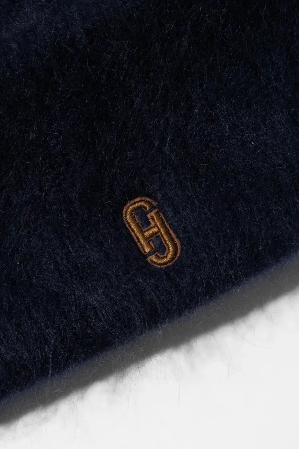 Cashmere Muts Brushed Jett Donker Blauw