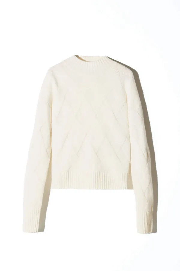 Off White Cashmere Dames Trui Taron