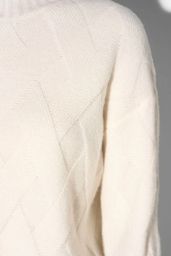 Off White Cashmere Dames Trui Taron