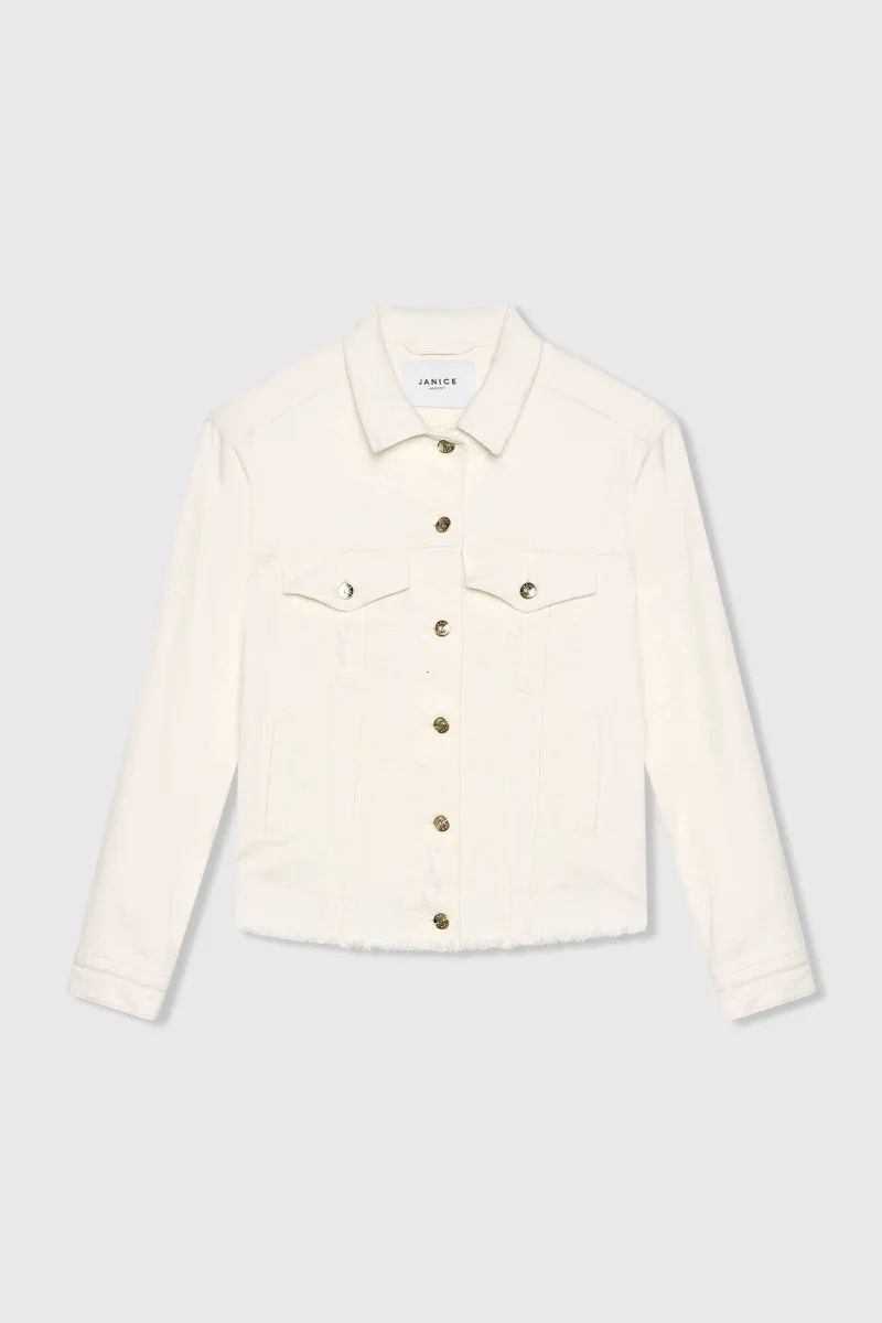 Off-White Stretch Denim Jacket Gregory 264