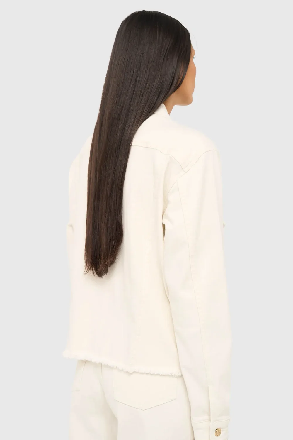 Off-White Stretch Denim Jacket Gregory 264