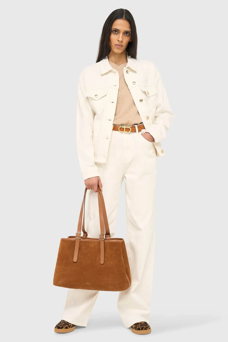 Off-White Stretch Denim Jacket Gregory 264