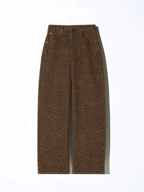 Panterprint Barrel Jeans Dames Stretch Mid Rise Baxter
