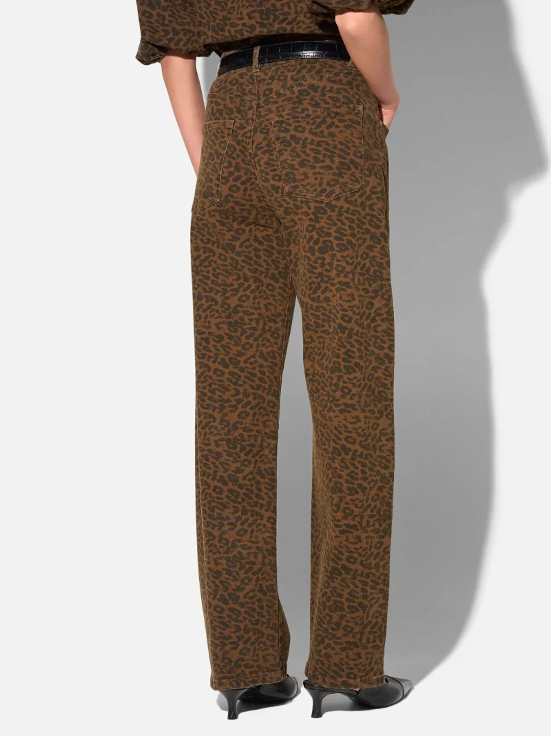 Panterprint Barrel Jeans Dames Stretch Mid Rise Baxter