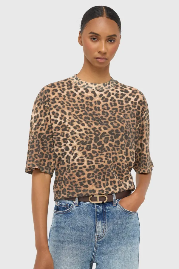 Panterprint Dames Shirt Katoen Adam