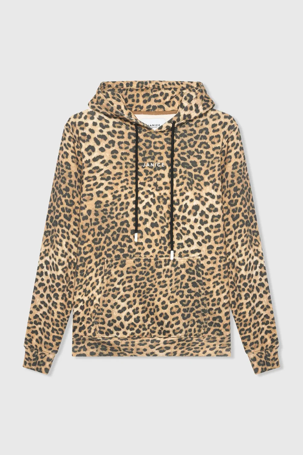 Women's Cotton Leopard Print Hoodie by Scott