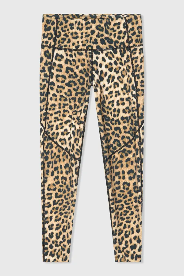 Women's Leopard-Print Leggings - Sports Activewear Ye