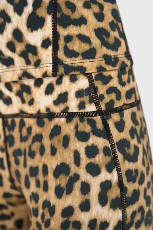 Women's Leopard-Print Leggings - Sports Activewear Ye