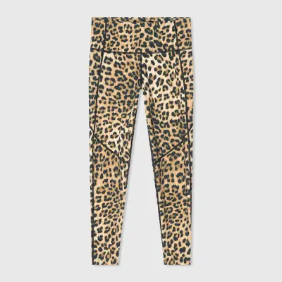 Women's Leopard-Print Leggings - Sports Activewear Ye