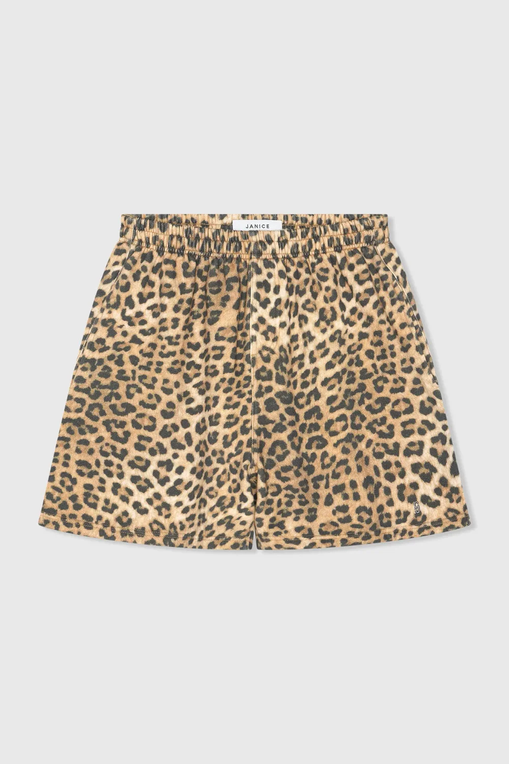 Women's Leopard-Print Shorts with Elastic Waistband by Riott