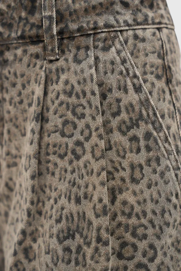Shorts mit Leopardenmuster für Damen – Jeans von Arthur