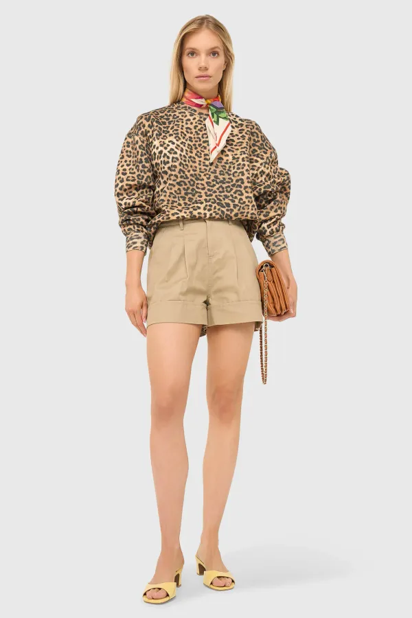 Women's Cotton Owen Leopard-Print Sweater