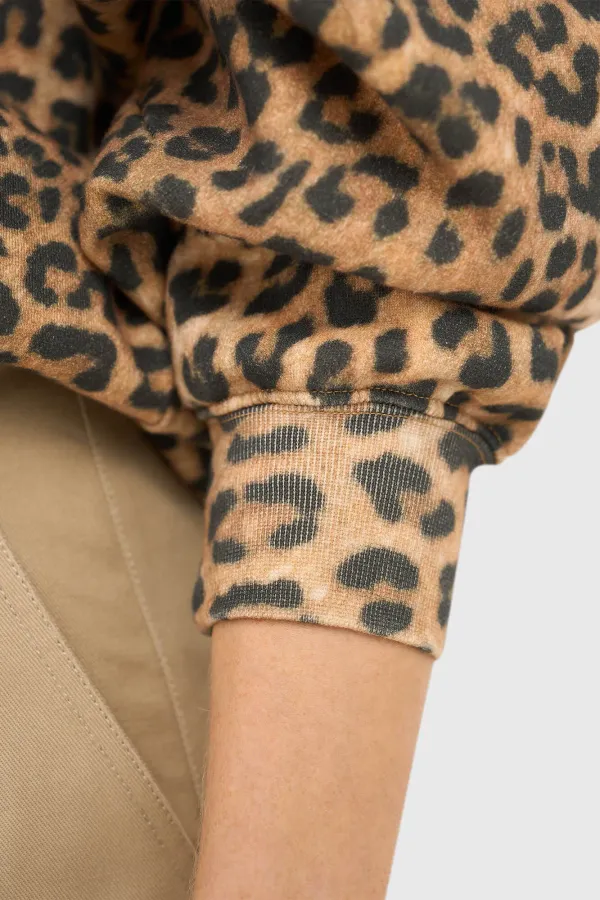 Women's Cotton Owen Leopard-Print Sweater