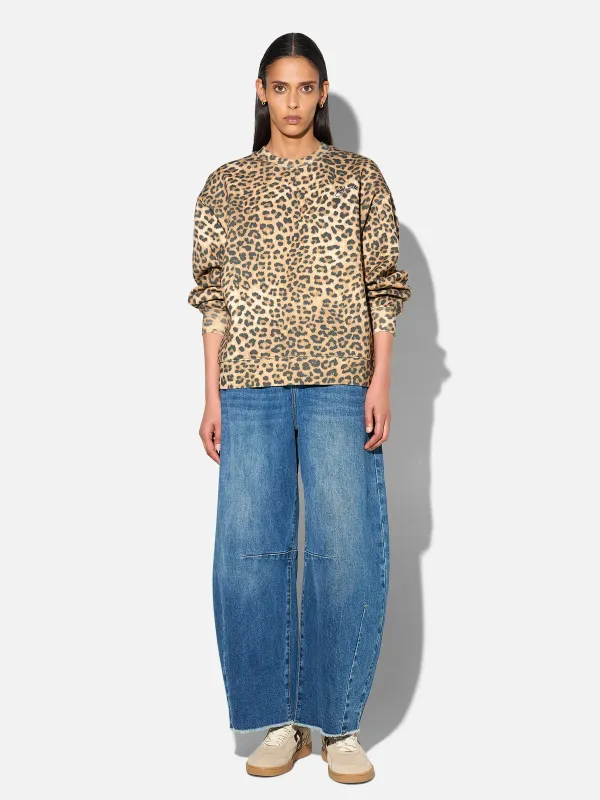 Panterprint Sweater Dames Katoen Owen Leopard