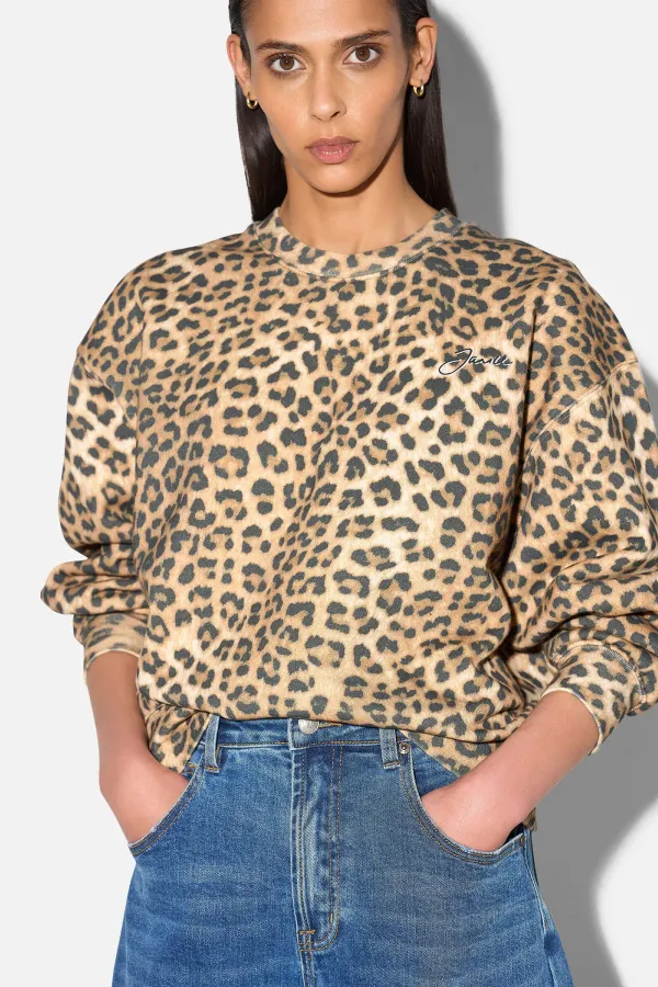 Panterprint Sweater Dames Katoen Owen Leopard