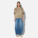Panterprint Sweater Dames Katoen Owen Leopard