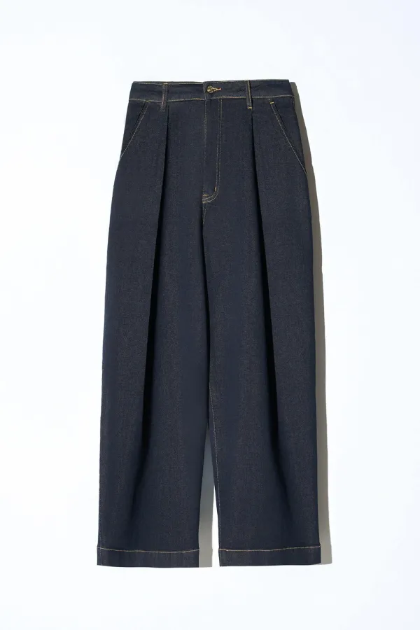 Paperbag Jeans Dames Steekzakken Barrel Balti Japanse Denim