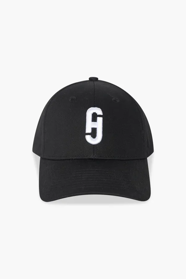 Women's Cap with Logo, Black and White, Jeff