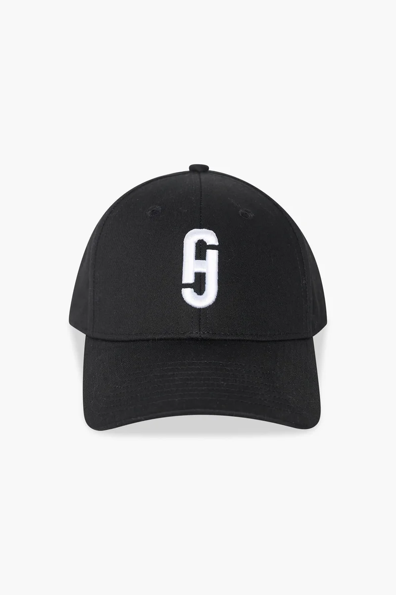 Women's Cap with Logo, Black and White, Jeff