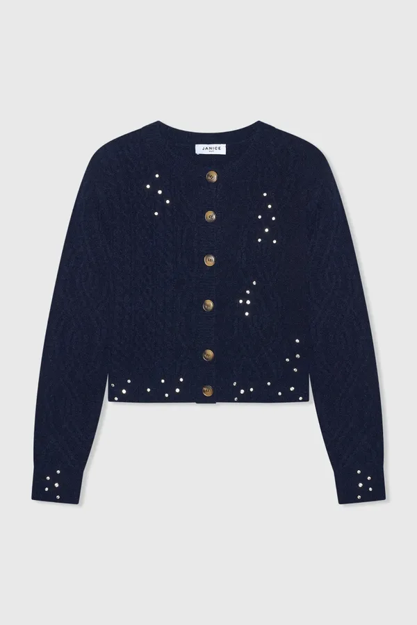 Quincy Donkerblauw Steentjes